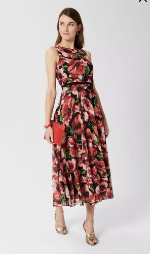 Hobbs carly floral multi red - carly,