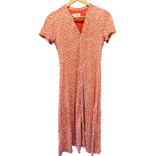 Hobbs floral neck midi dress - hobbs,