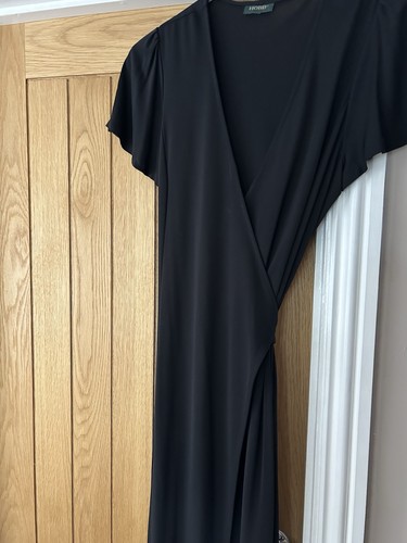 Hobbs black wrap dress - , v-neck