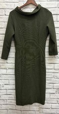 HOBBS Green Collard Dress UK