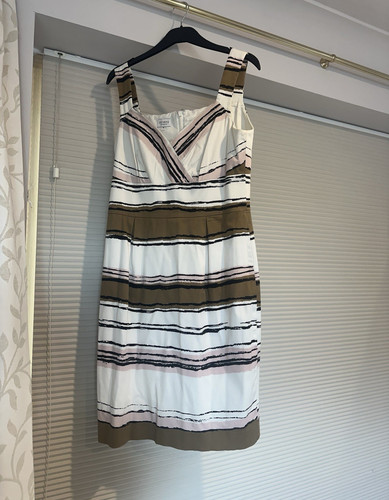 Hobbs white brown striped - hobbs, white/brown