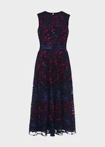 Hobbs kasia floral - floral, embroidered