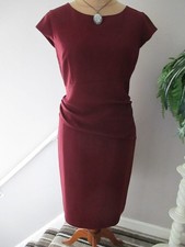 HOBBS BURGUNDY  DRESS SIZE 16