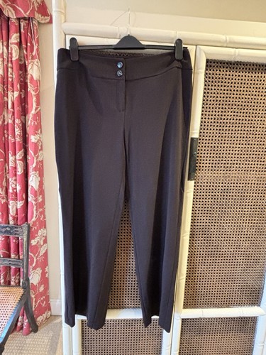 Hobbs brown wide leg suit - leg,